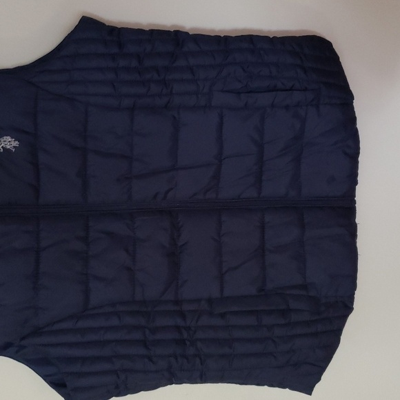 U.S. Polo Assn puffer vest in navy blue, women's size medium. - Picture 4 of 11